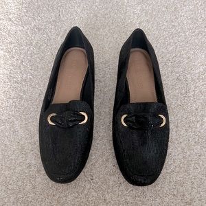 Size 4.5 black flats, small heel